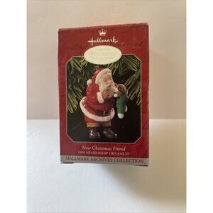 Hallmark Keepsake Ornament Collector's Club "New Christmas Friend" - 1998